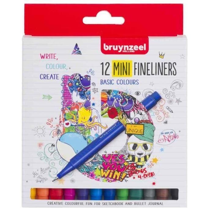 Bruynzeel Bruynzeel 12 mini fineliners 60241512.