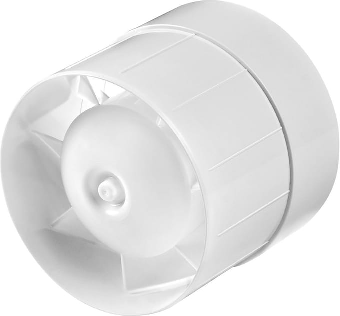 Buisventilator - Ventilatiebuis - Ruimte Ventileren - Kogellager Motor - Ø 150mm - Wit