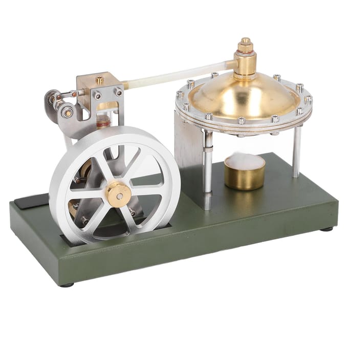 Transparant Stoommachine Model Natuurkunde Experiment Educatief Speelgoed voor Klaspresentatie gray