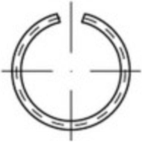 TOOLCRAFT 146393 Veerring Binnendiameter: 22.7 mm DIN 7993 Verenstaal 100 stuk(s)
