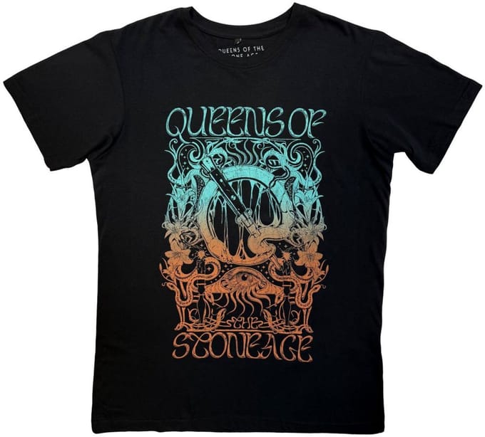 Queens Of The Stone Age - Montage Heren Tshirt - M - Zwart