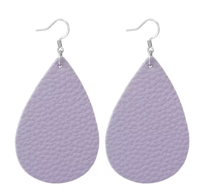 Jomide Oorhangers Leer - Lila