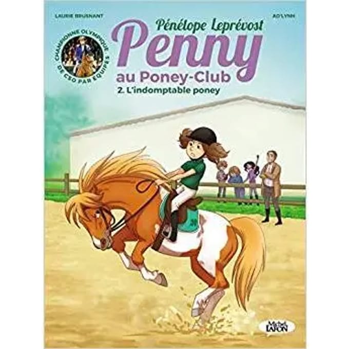 Stripboek Penny op de ongetemde pony club Éditions Michel Lafon