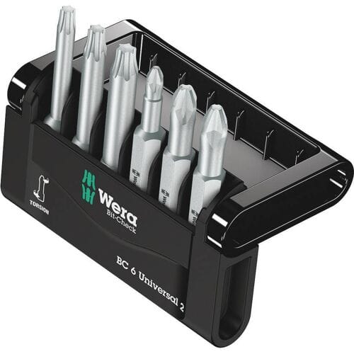 Wera Bit-Check 6 V Universal 1 05056478001 Bitset 6-delig Binnen-vierkant (Robertson) Torsion zone