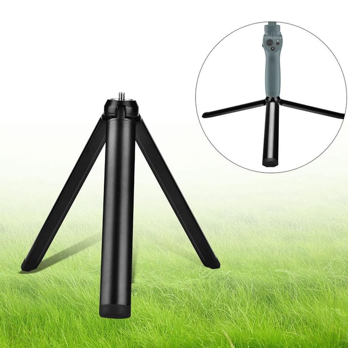 Handheld Gimbal Stabilisator Ondersteuning Mini Statief voor DJI Osmo Mobile 2 Zhiyun gray