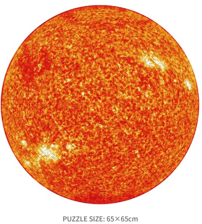 ronde puzzel 1000 stukjes de zon