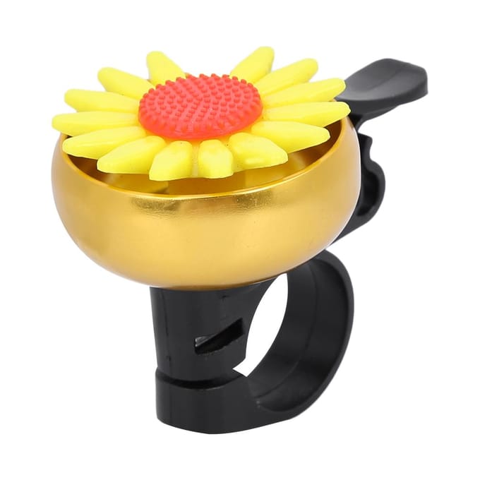 Kwaliteit Ultralicht Fiets Fiets Bloemen Decor Bel Schattig Uitziend Helder Geluid(geel)