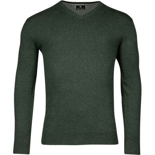 Baileys Trui V-Neck Single Knit Pima Cotton Donker Groen / male