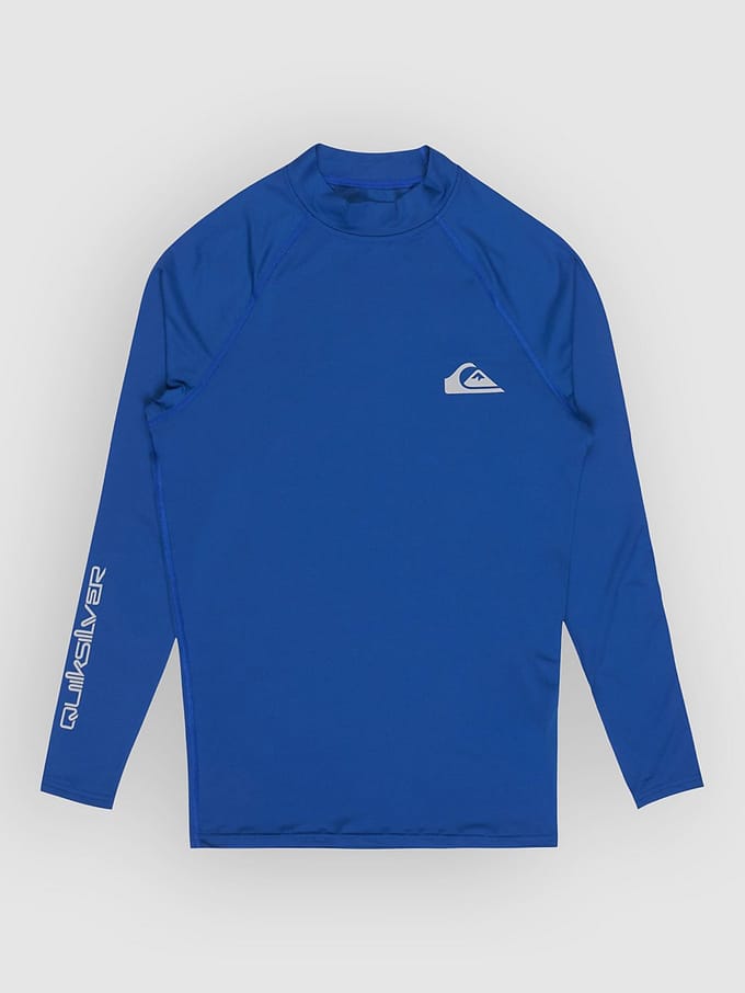 Quiksilver Upf 50 Uv-werende Langarm T-shirt Blauw M Man