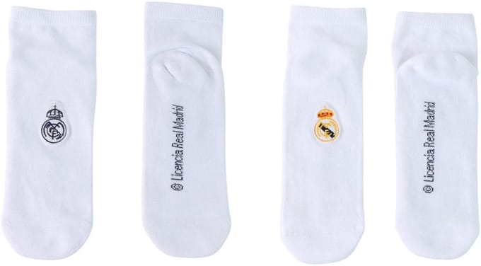 Real Madrid chaussettes lot de 2 blanches 2900003458 blanc 35/38