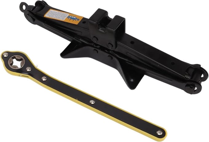 Schaarkrik - Auto krik - Band vervangen - Energiebesparend ontwerp - 2 ton - Zwart