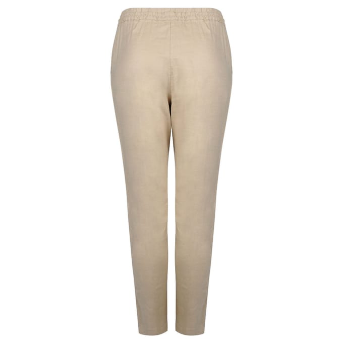 Gant broek Summer Linen Vrouw beige
