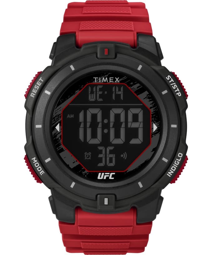 Timex UFC Rumble TW5M59800 Horloge - Kunststof - Rood - Ø 48 mm