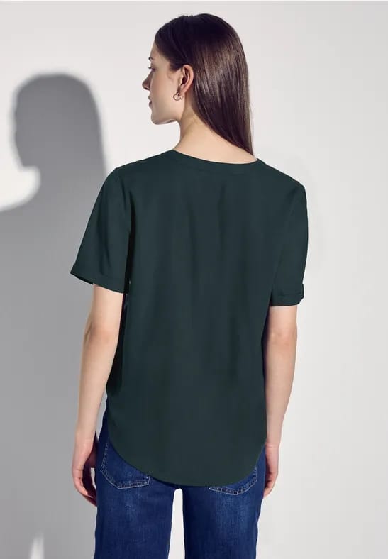 Blouse in effen kleur