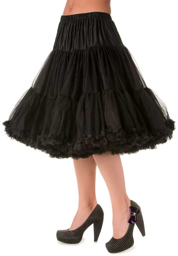 Banned - Lifeforms Petticoat - 26 inch - 3XL - Zwart