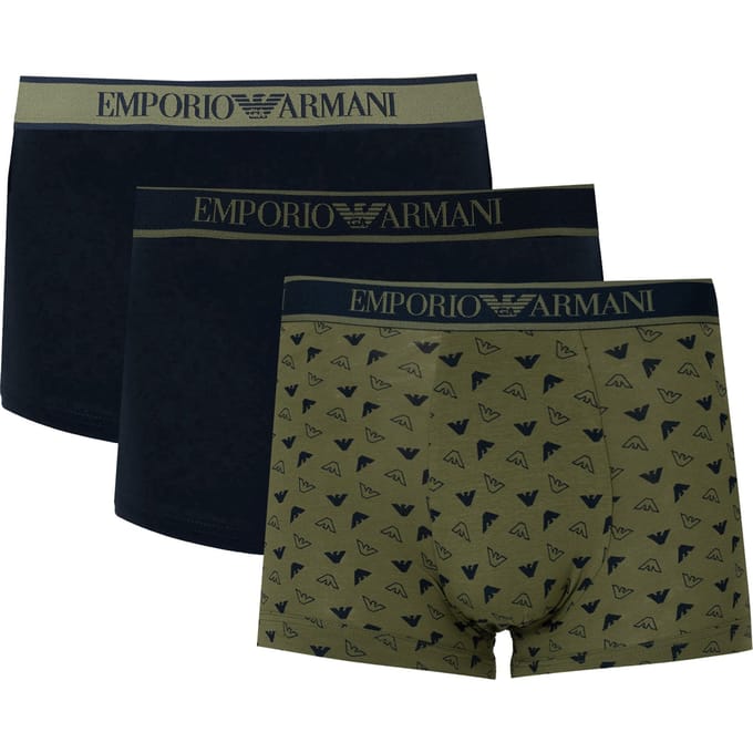 Emporio Armani Boxershorts 3 Pack Mannen groen