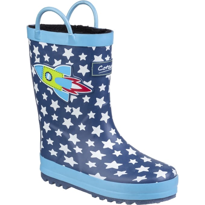 Cotswold Kinder Sprinkel Gummijpumps (Blauwe Raket)