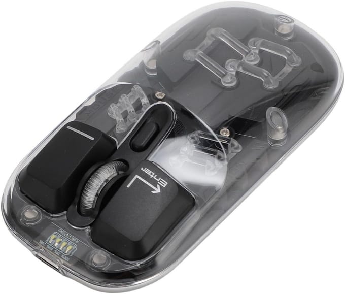 Draadloze Optische Muis met Verstelbare DPI en RGB-Verlichting - Oplaadbaar via USB