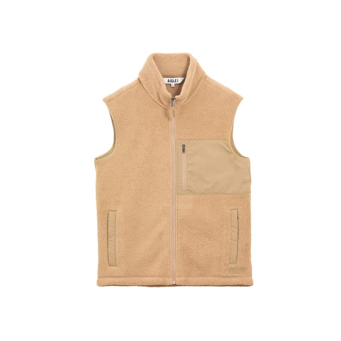 Lichte sleeveless sherpa vest met borstzak Aigle T-Kit
