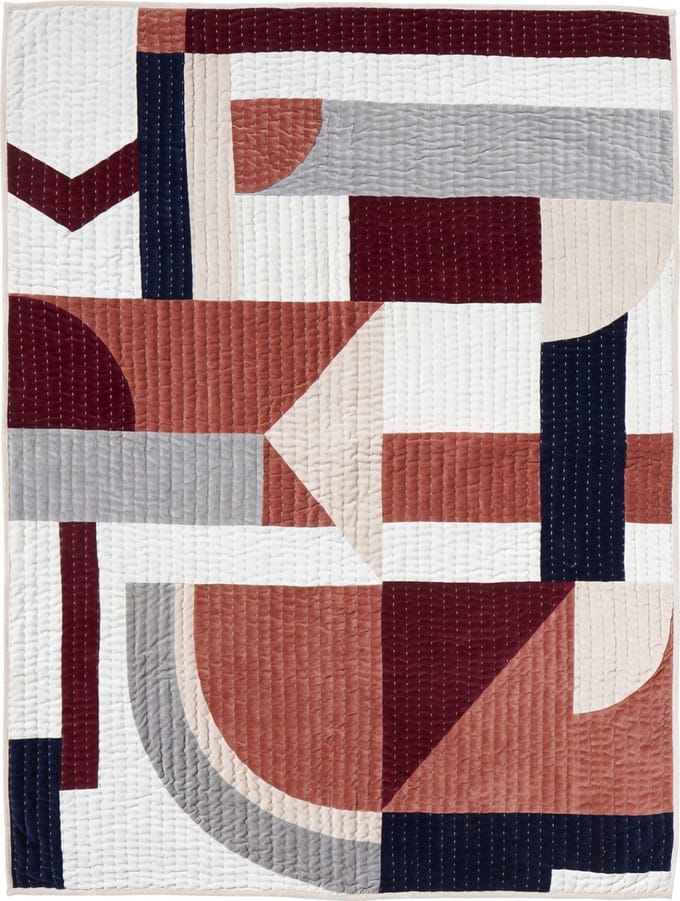 Nordal Patchwork quilt - roze mix