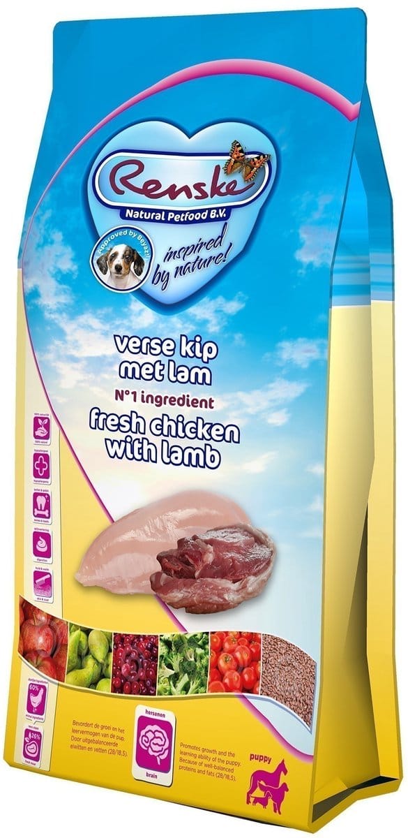 Renske - Super Premium Puppy Verse Kip En Lam - Hond 12 kg