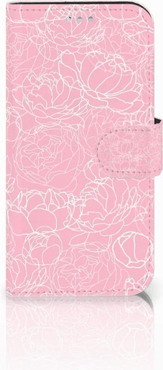 Samsung Galaxy S7 Hoesje White Flowers