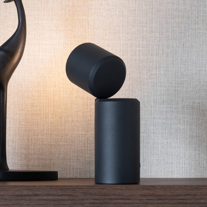 IT´S ABOUT ROMI IT'S ABOUT ROMI LED-batterijtafel lamp Milan, zwart, 19 cm
