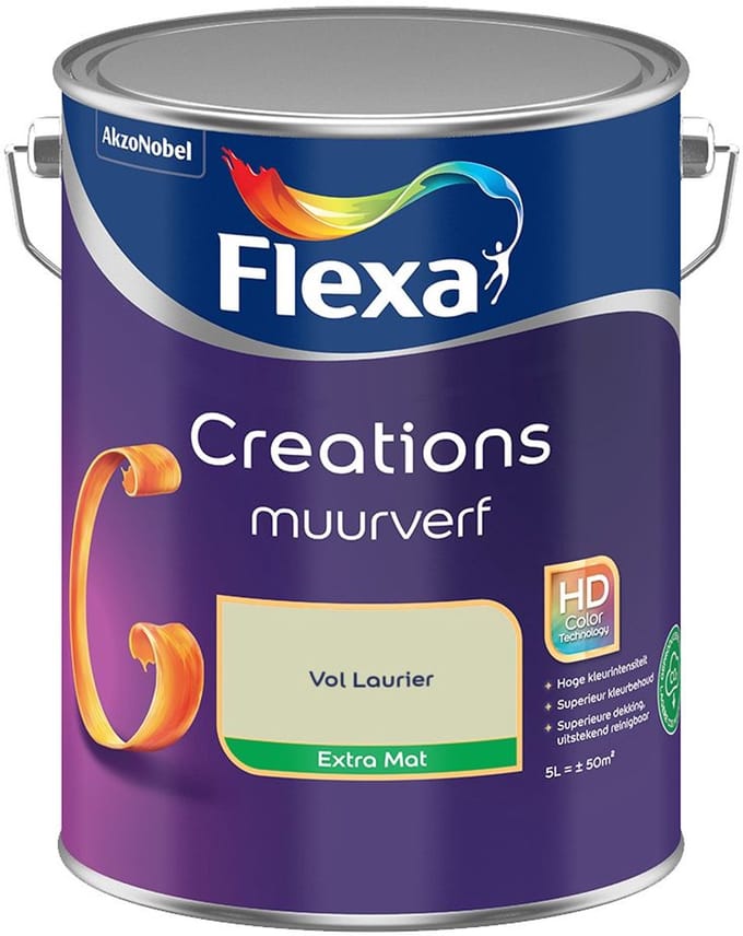 Flexa - Creations Muurverf Extra Mat - Vol Laurier - Mengverf - 5 L