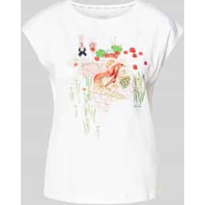 Regular fit T-shirt met ronde hals