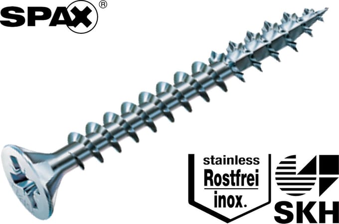 Spax Spaanplaatschroef RVS PK 5.0 x 70 (100) - 100 stuks