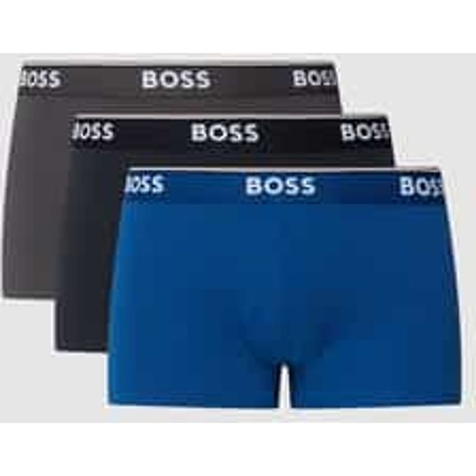 Boxershort met elastische band met logo in een set van 3 stuks