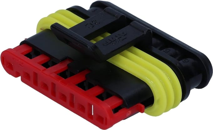 10 stuks AMP 0-0282090-1 Superseal stekkerdoos 6-polig lege behuizing