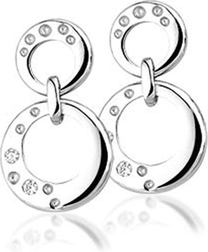 Montebello Oorbellen Nyon - 925 Zilver Gerhodineerd - 24x10mm