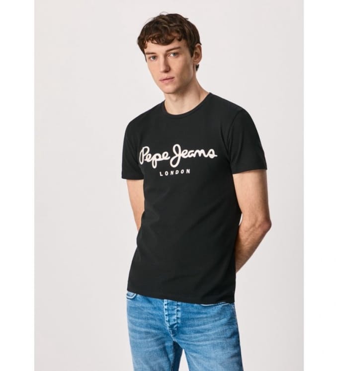 Pepe Jeans Zwarte Katoenen T-Shirt voor Mannen