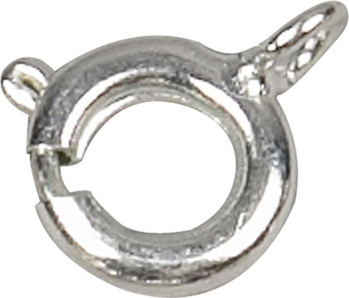 Veringsluiting, d 7 mm, zilver, 10 stuk/ 1 doos