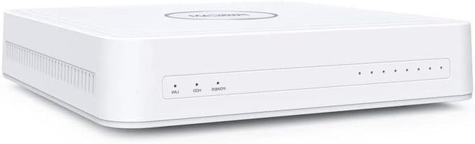 NVR Recorder - Beveiligingsrecorder Camera - Beelden Opslaan - H.264+ Compressie - 8 Kanalen - Wit