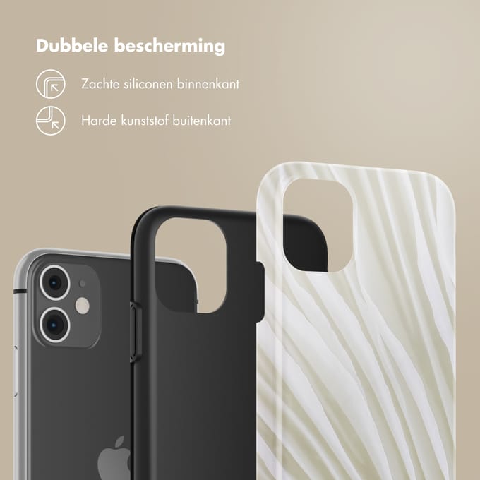 Selencia Hoesje - Geschikt voor Apple iPhone 11 - Backcover - Nature Light Brown