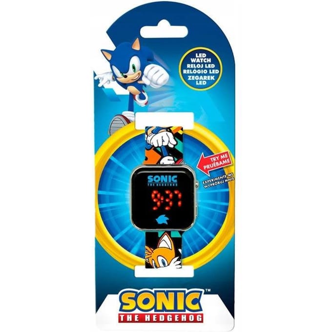 LED-horloge voor kinderen Kids Licensing Sonic The Hedgehog