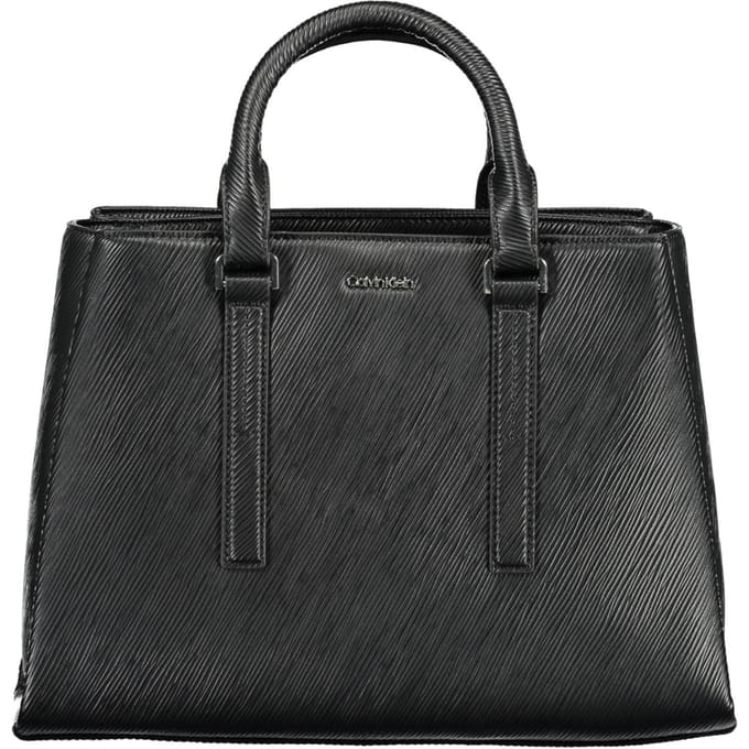 Calvin Klein Dames Zwarte Polyester Handtas