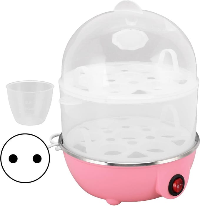Snelle Eierkoker - Keukenapparaat - Eieren Koken - Automatische Uitschakeling - 14 Eieren - Roze