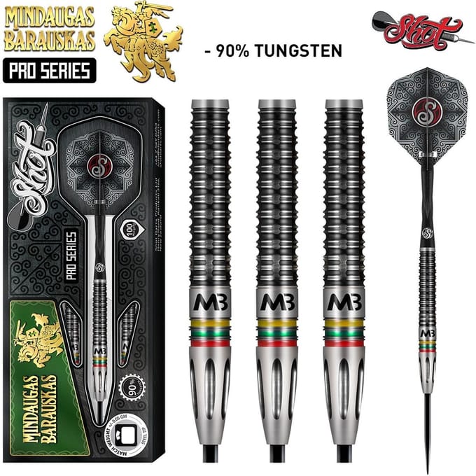 Shot Pro Series Mindaugas Barauskas 90% - Dartpijlen