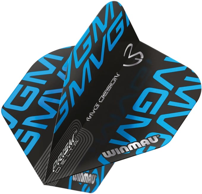 Winmau Prism Delta MVG Design Black/Aqua - Dart Flights