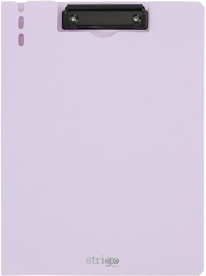 Strigo A4 Klembord Lilac - Schrijfplank met Penhouder