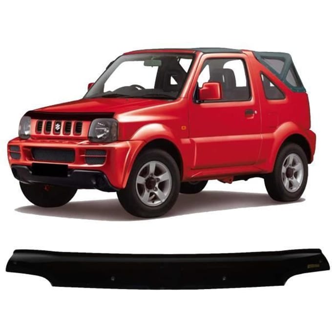 Déflecteur de Capot - SCOUTT - Suzuki Jimny 2012-2018 - ABS - Installation Facile - Noir noir