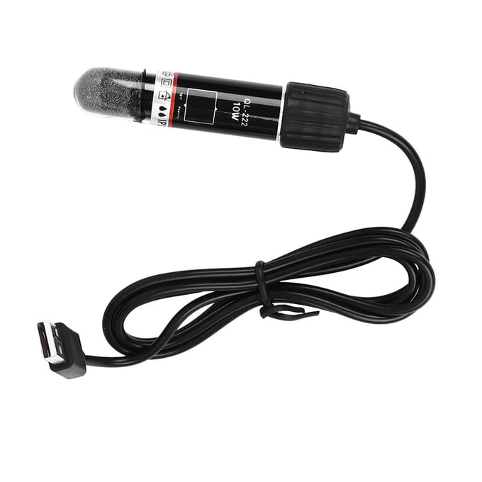 Kleine Aquariumverwarmer USB Verwarming Dompelbare Aquariumverwarmer Laagspanning Constante Temperatuur black