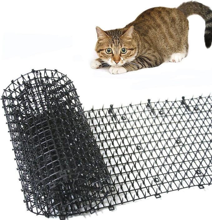 Kattenafschrikmat met spikes - Effectieve oplossing voor het afschrikken van katten (30 x 200 cm)