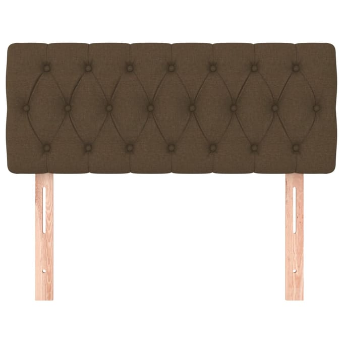 vidaXL - Hoofdbord - 100x7x78/88 - cm - stof - donkerbruin