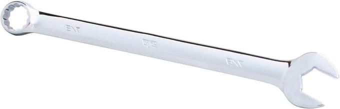 Ringsteeksleutel - Combinatiesleutel - Kluswerk - Chroom-vanadium-staal - 1/22 inch - Zilver