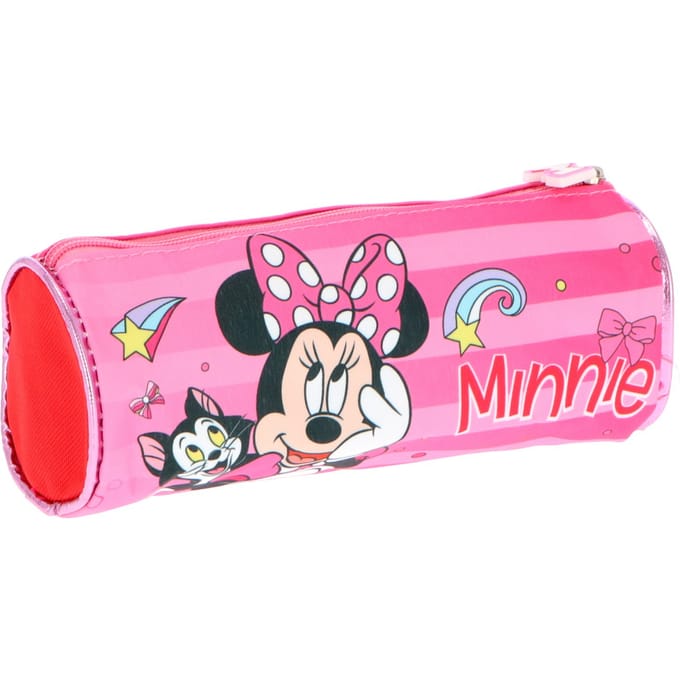 Minnie Mouse Etui - Rond - Voor school - Roze