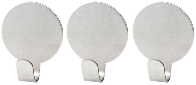 Set van 3 ronde zelfklevende haken Fackelmann Tecno